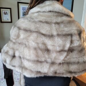 Faux Fur Mink Vintage 1950/60' Regina Glanara Line By Glenoit, USA Size Sm/Med